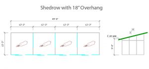 Shedrow 18" Overhang Barn Specs