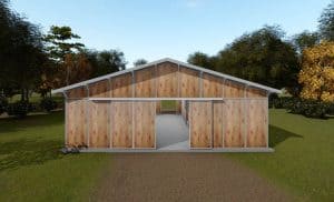 Woodgrain Effect Barn Kits