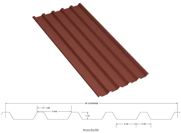 Reverse Box Rib Roofing (Upgrade)