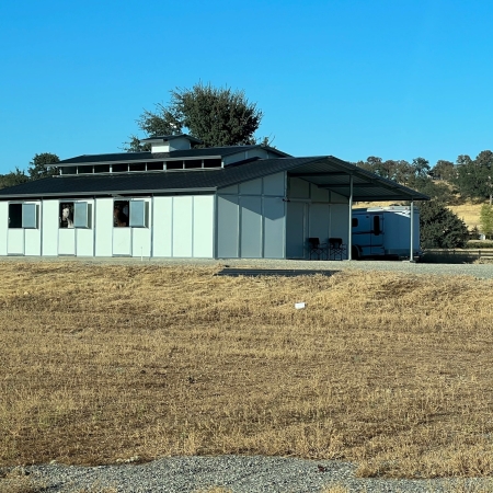 6 Stall RCA Barn with Gable Porch