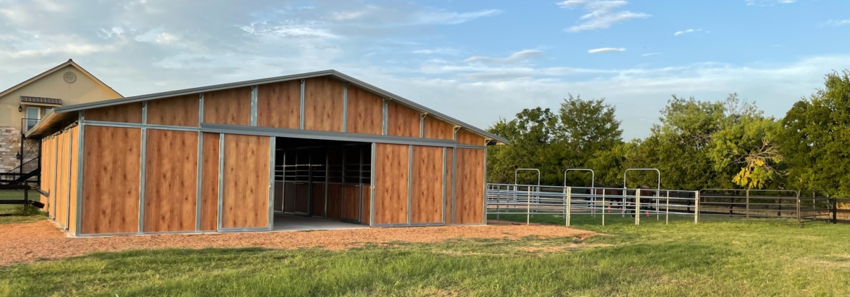 6 Stall Gable Barn Kit by MD Barnmaster